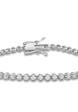 1.5 Carat Lab-Created Diamond Tennis Bracelet in 14K White Gold | SimplyIn Diamonds